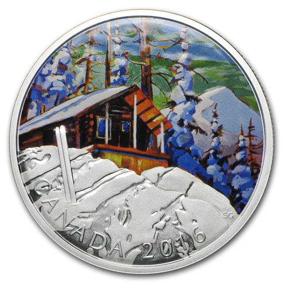 2016 Canada 1 oz Silver $20 Canadian Landscape Ski Chalet 2016 Canada 1 oz Silver $20 Canadian Landscape Ski Chalet